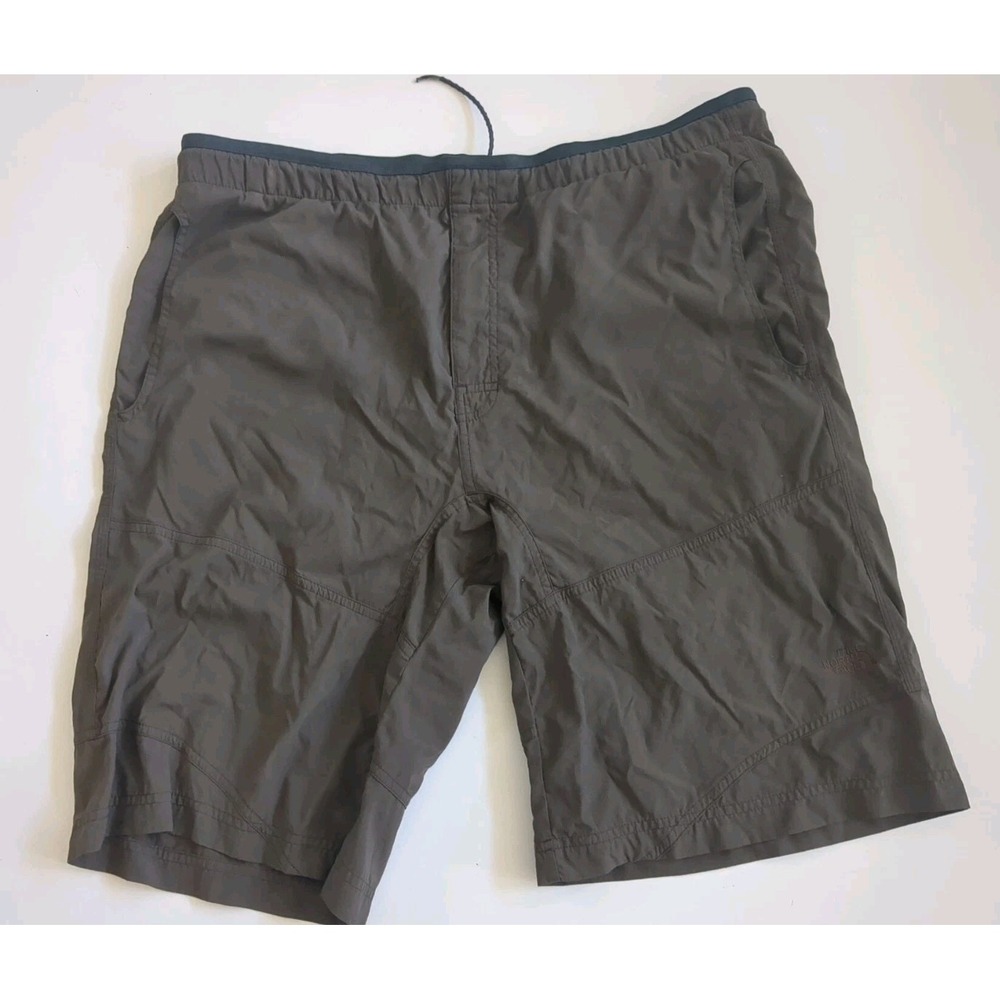 The North Face Shorts Men's L Outdoor Hiking Nylon-Army Green-Stow Pocket
